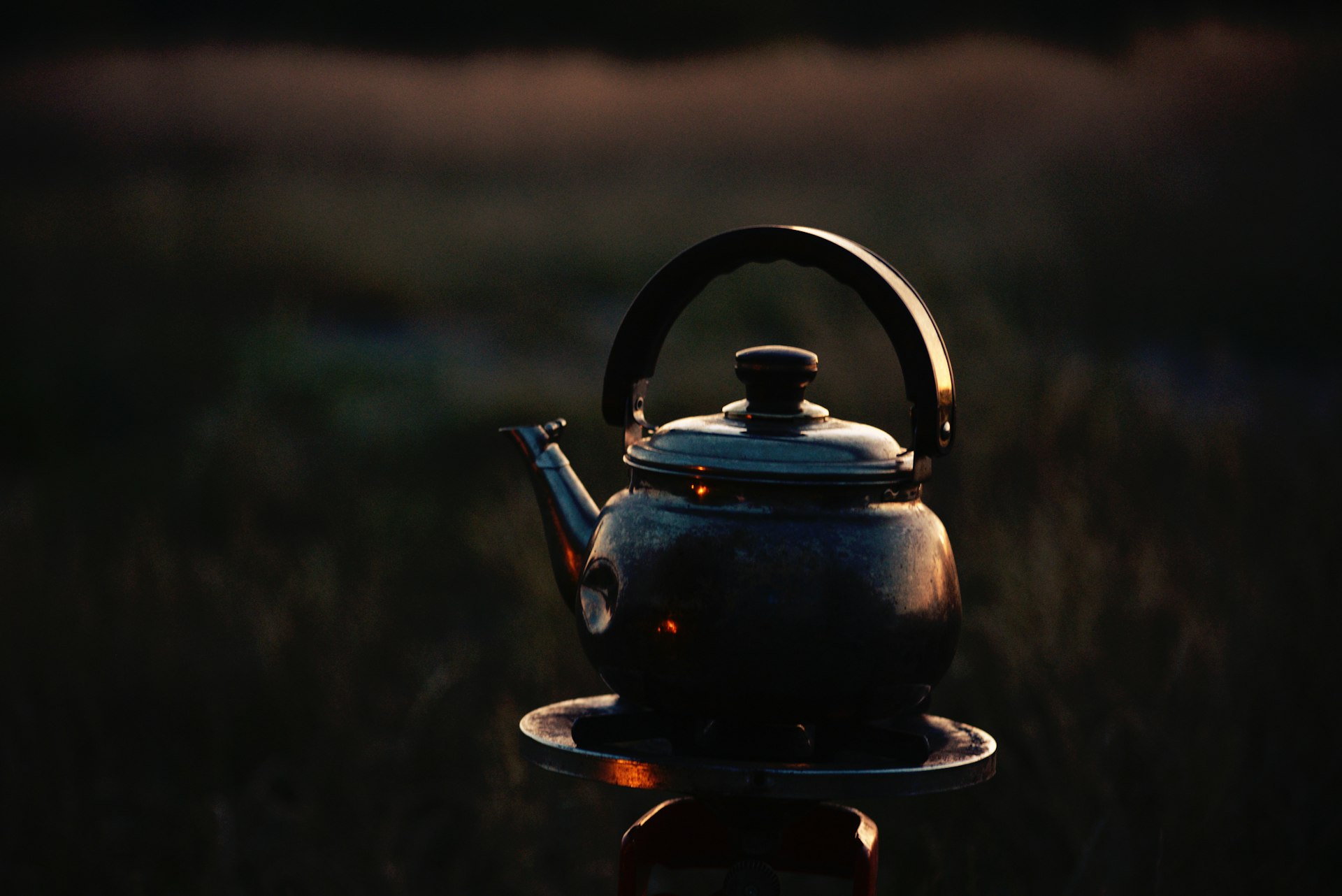 a tea kettle sitting on top of a stove